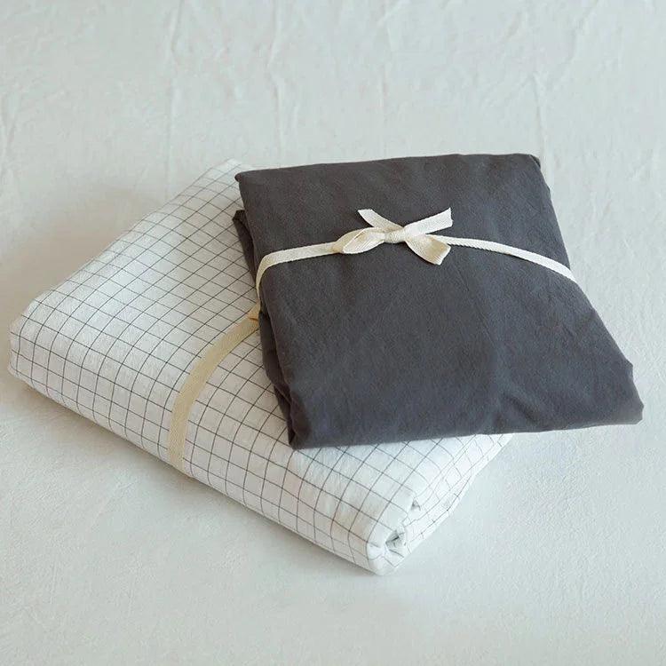 Washed Cotton Four-piece Duvet Cover Bedding Set