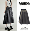 Women's Drawstring Utility Skirt - Casual Long Skirt for Summer