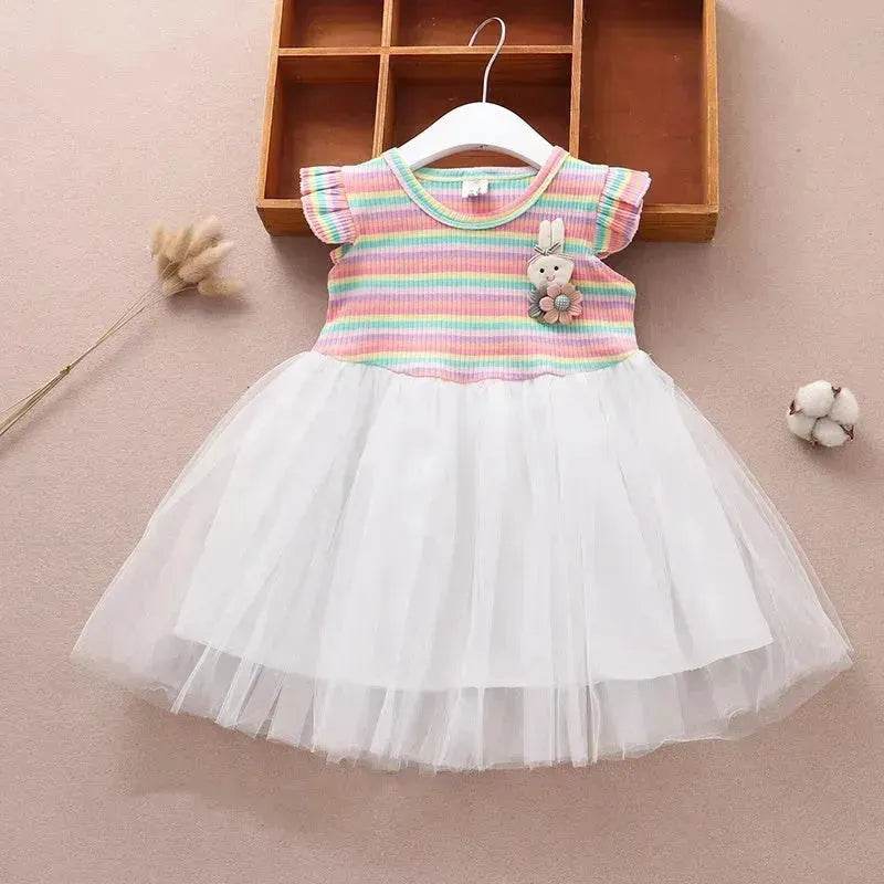 Newborn baby Girls' Summer Vest Dress Infant dresses.