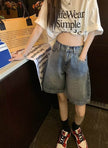 Retro Unisex Denim Jeans Short