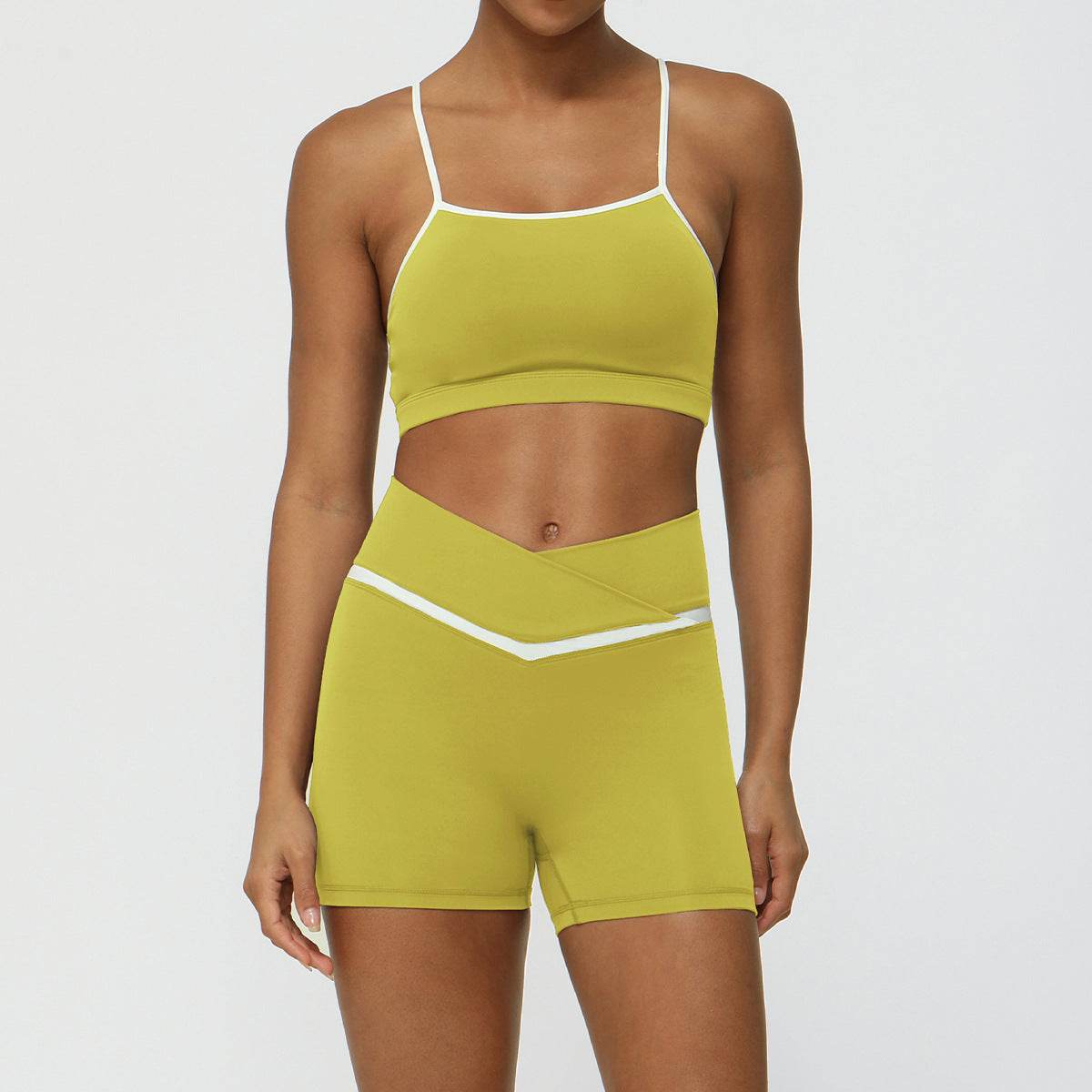 Women's 2-Piece Workout Set – Yoga & Running Outfit (Top + Shorts or Pants)