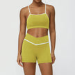 Women's 2-Piece Workout Set – Yoga & Running Outfit (Top + Shorts or Pants)