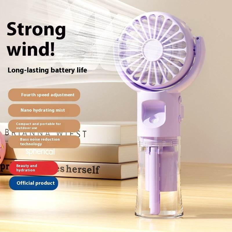 Usb Rechargeable Halter Portable F4 Handheld Spray Hydrating Fan