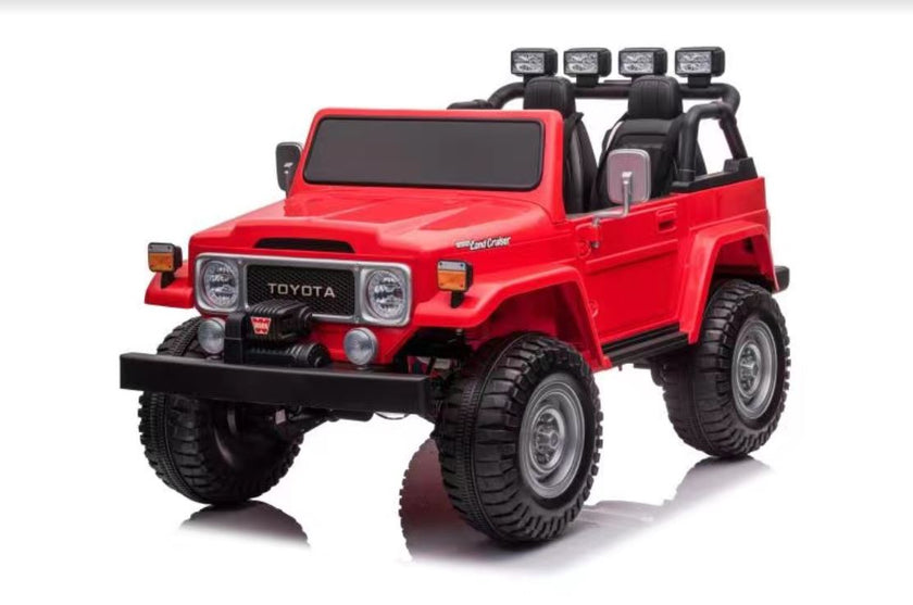 2026 24V Toyota FJ-40 4X4 2 Seater Kids Ride On Car with Remote Control DELUXE