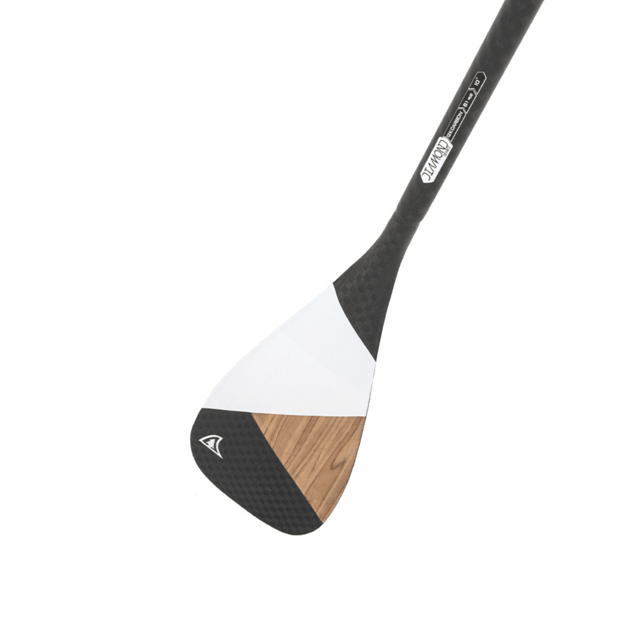 DIAMOND PADDLE - ASYMMETRIC WOOD CARBON 12k - Fix 1 piece