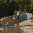 DIAMOND PADDLE - ASYMMETRIC WOOD CARBON 12k - Fix 1 piece