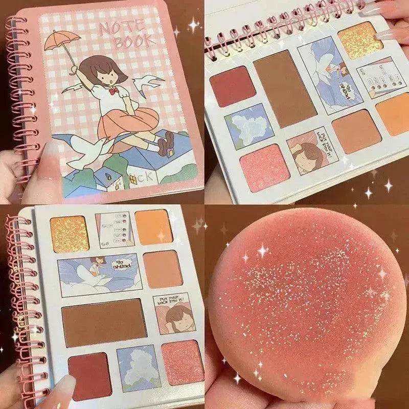 Diary Notebook Best Six color Eyeshadow Palette