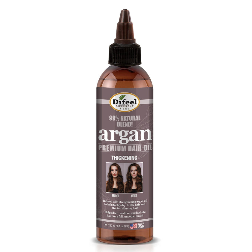 DIFEEL 99% Premium Natural Hair Oil Blend- Thickening with Argan Oil 8 oz