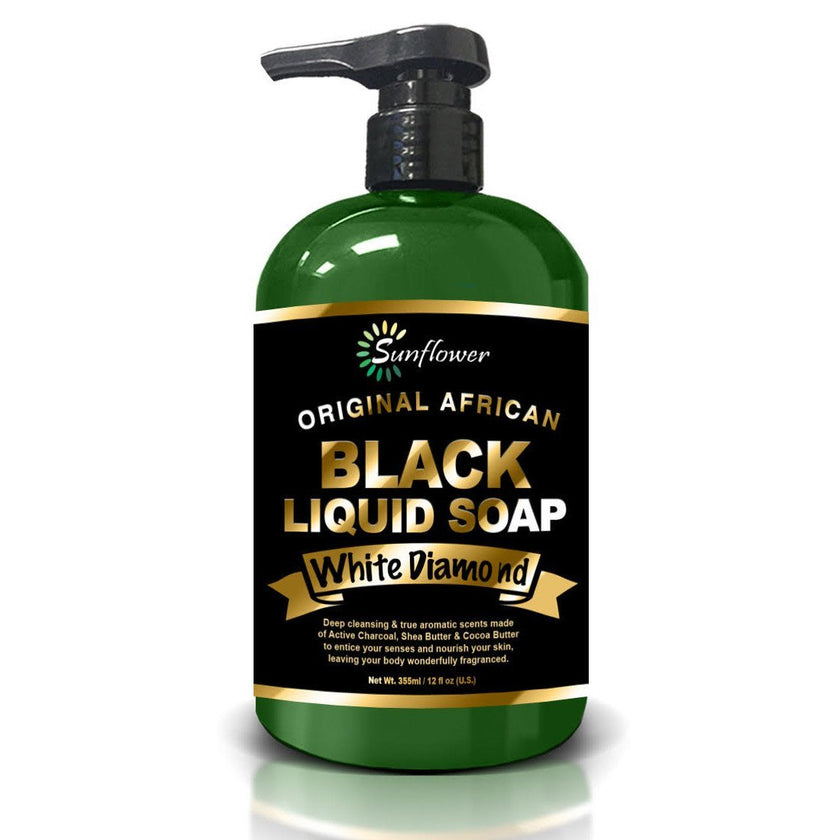 DIFEEL BLACK LIQUID SOAP WHITE DIAMOND 12OZ