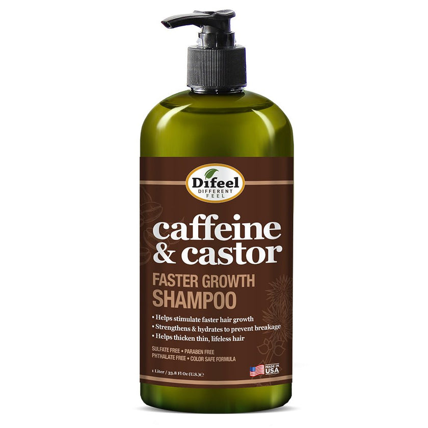 DIFEEL CAFFEINE & CASTOR FASTER GROWTH SHAMPOO 33.8OZ