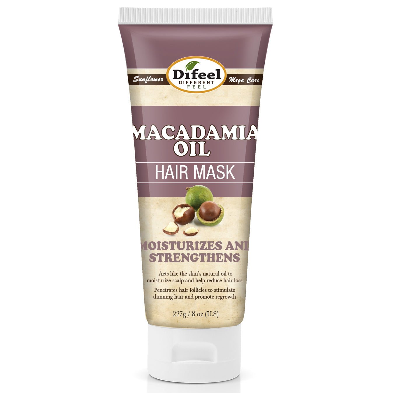 DIFEEL MACADAMIA OIL PREMIUM HAIR MASK 8OZ