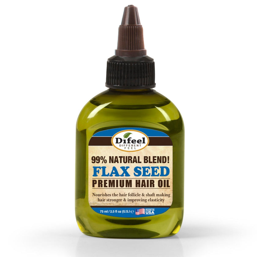 DIFEEL Premium Natural Hair Oil - Flax Seed Hair Oil 2.5OZ