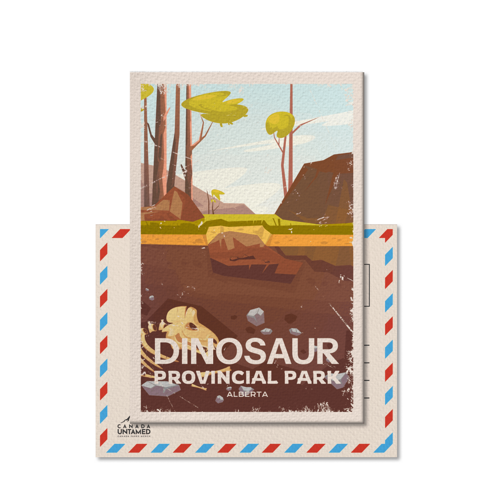 Dinosaur Alberta Provincial Park Postcard, Canada Parks