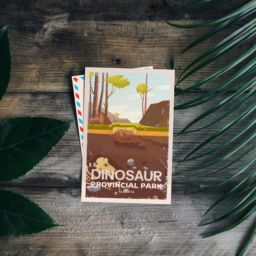 Dinosaur Alberta Provincial Park Postcard, Canada Parks