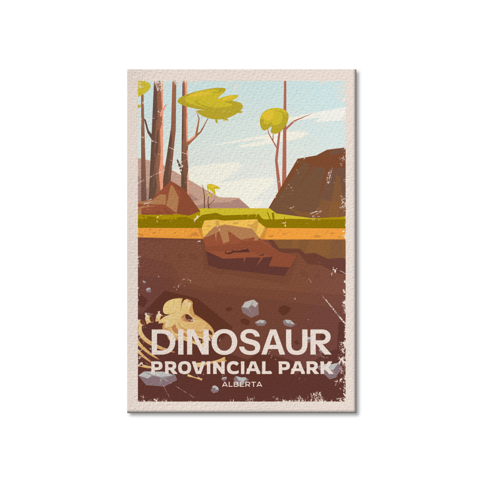 Dinosaur Alberta Provincial Park Postcard, Canada Parks