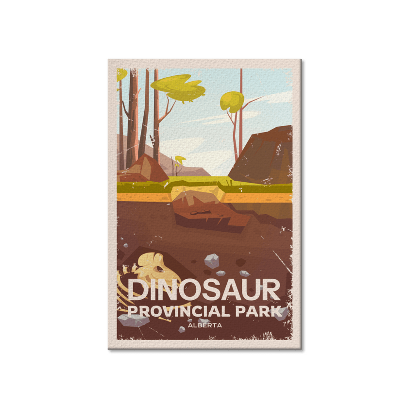 Dinosaur Alberta Provincial Park Postcard, Canada Parks