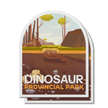 Dinosaur Alberta Provincial Park Waterproof Vinyl Sticker, Canada Parks