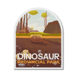 Dinosaur Alberta Provincial Park Waterproof Vinyl Sticker, Canada Parks