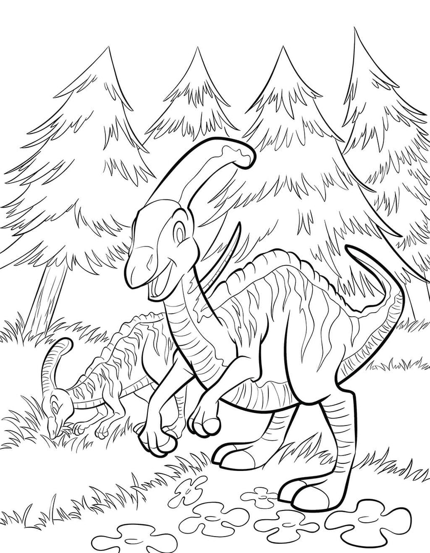 Dinosaur Coloring Book (Spiral Edition)