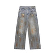 Dirty Ripped Jeans With Waste Soil