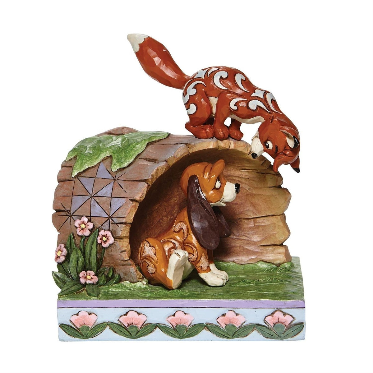 Disney Fox & the Hound On Log 