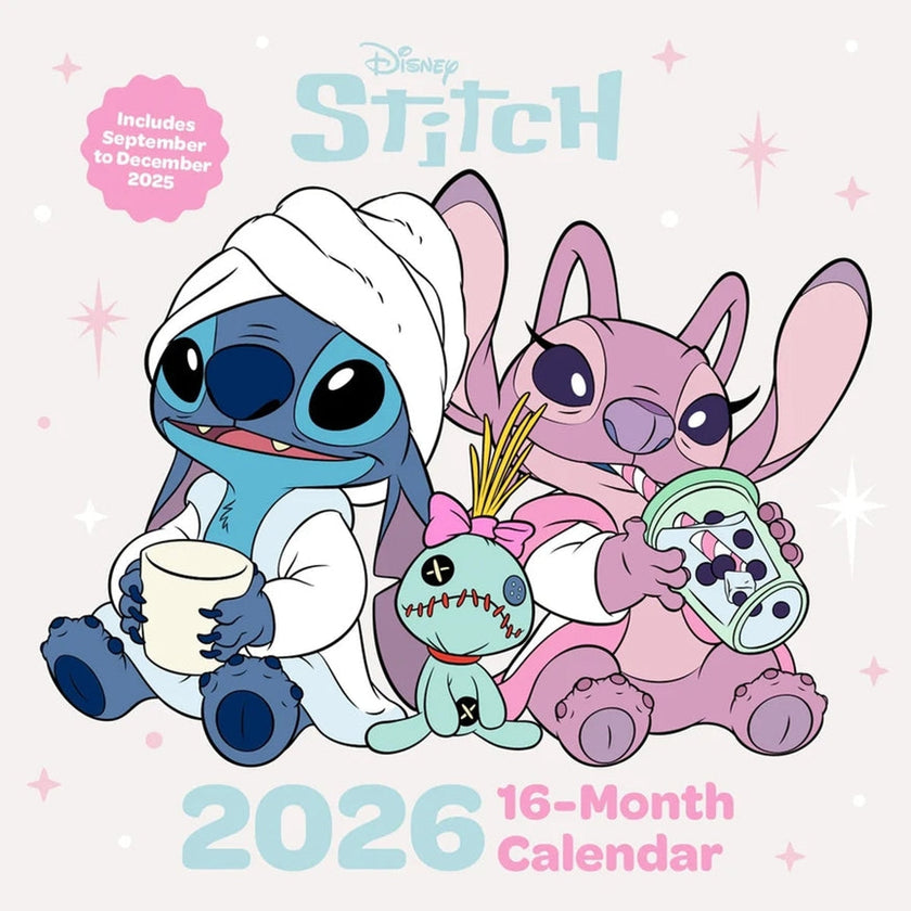 Disney Lilo & Stitch Official 2026 Square Calendar