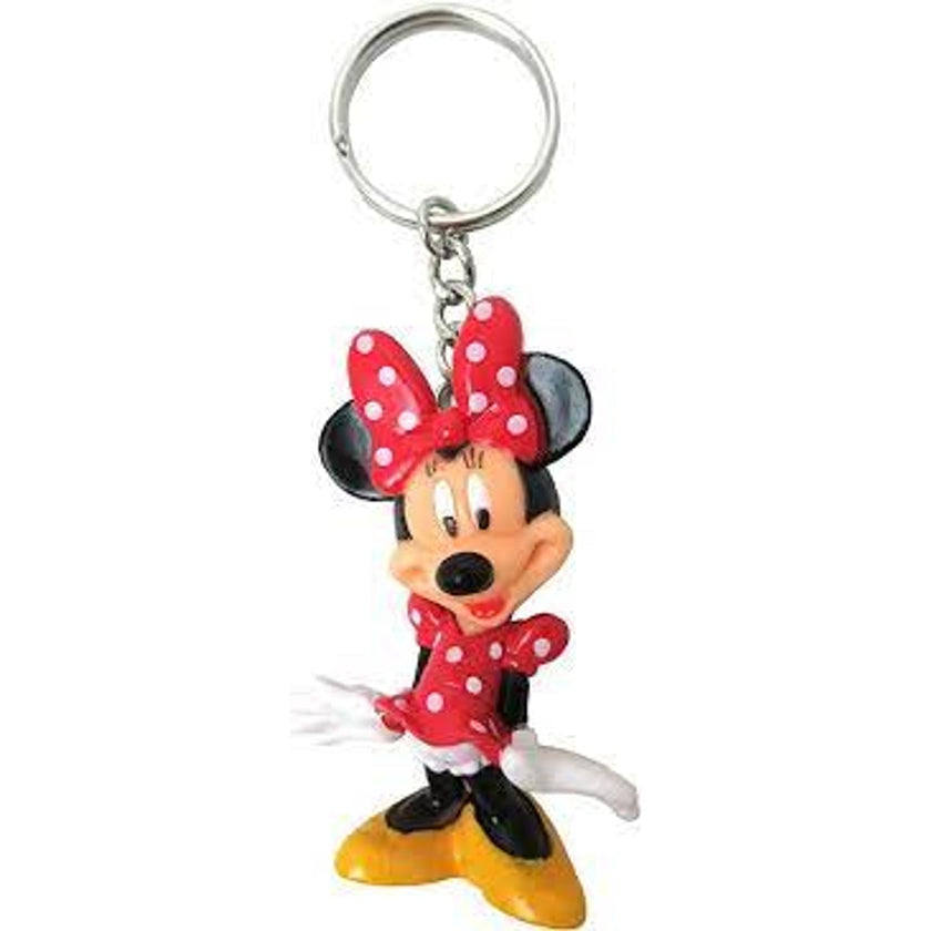 Disney Minnie Mouse Red Dress Figural Keychain