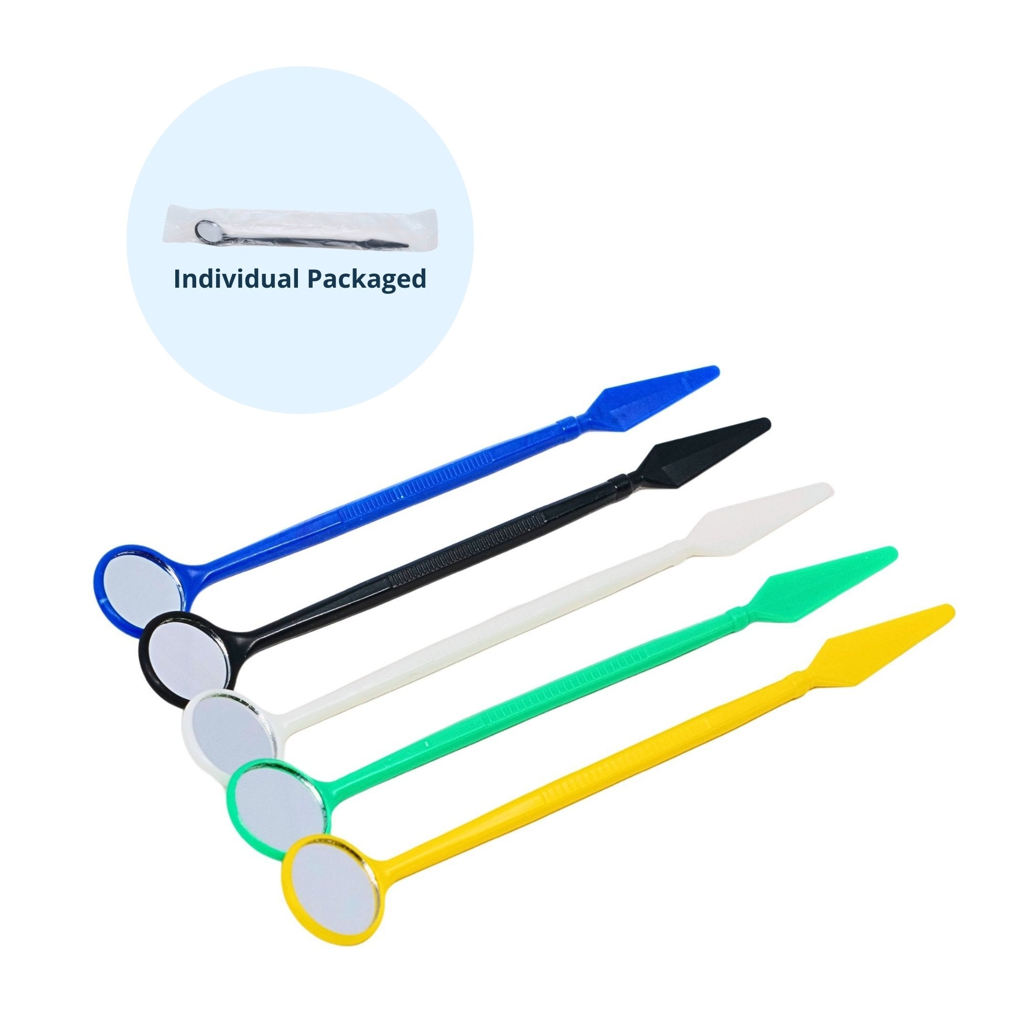 Disposable Mouth Mirrors - Individual Packaged-100/pk