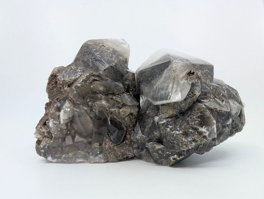 Dogtooth Calcite with Dendritic Inclusions and Sugar Sphalerite – Fujian, China
