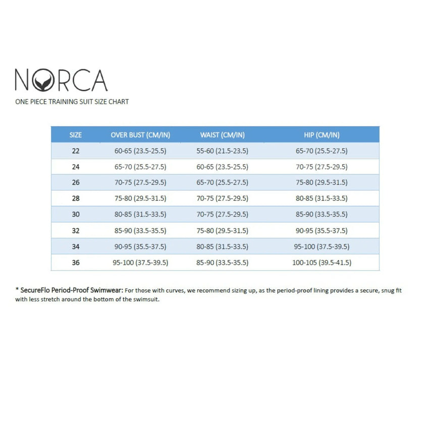 Onyx Open Back Performance Training Swimsuit by Norca