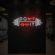 Don't Quit With Barbell Neon Sign