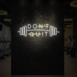 Don't Quit With Barbell Neon Sign