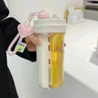 Double Drink Sub-bin Tumbler Creative Straw Cup