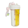 Double Drink Sub-bin Tumbler Creative Straw Cup