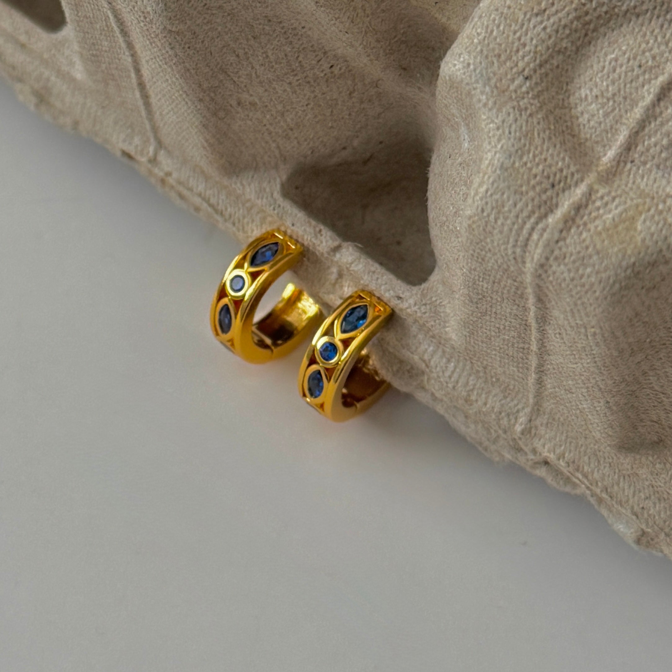 Double Marquise Ocean Huggies