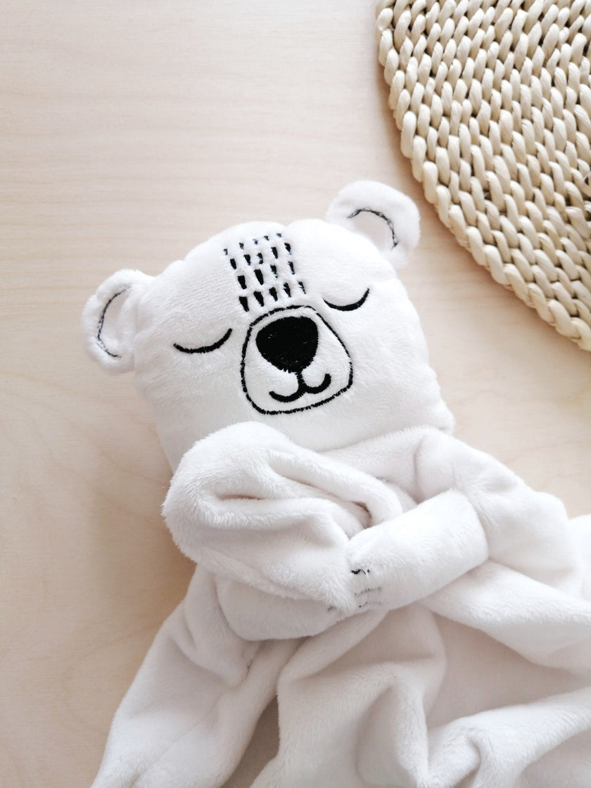 Polar Bear Baby Blankie - Boris - Veille sur toi