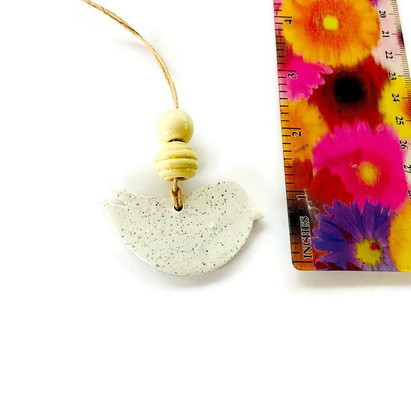 Dove Christmas Ornament Handmade from Clay & Nova Scotia Beach Sand