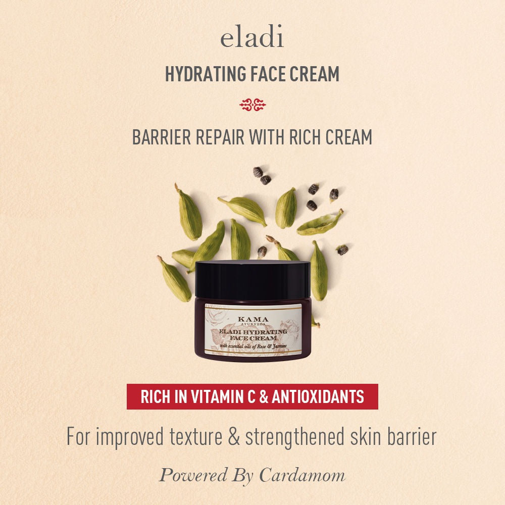 Crème hydratante ayurvédique pour le visage Eladi de Kama Ayurveda, 50g