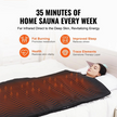 Portable Far Infrared Sauna Blanket for Home, Adjustable Heat and Timer, 75 x 35 in