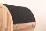 Blisspod | Prague | Canadian Red Cedar Outdoor Steam Barell Sauna | Full Glass Back | 70.87