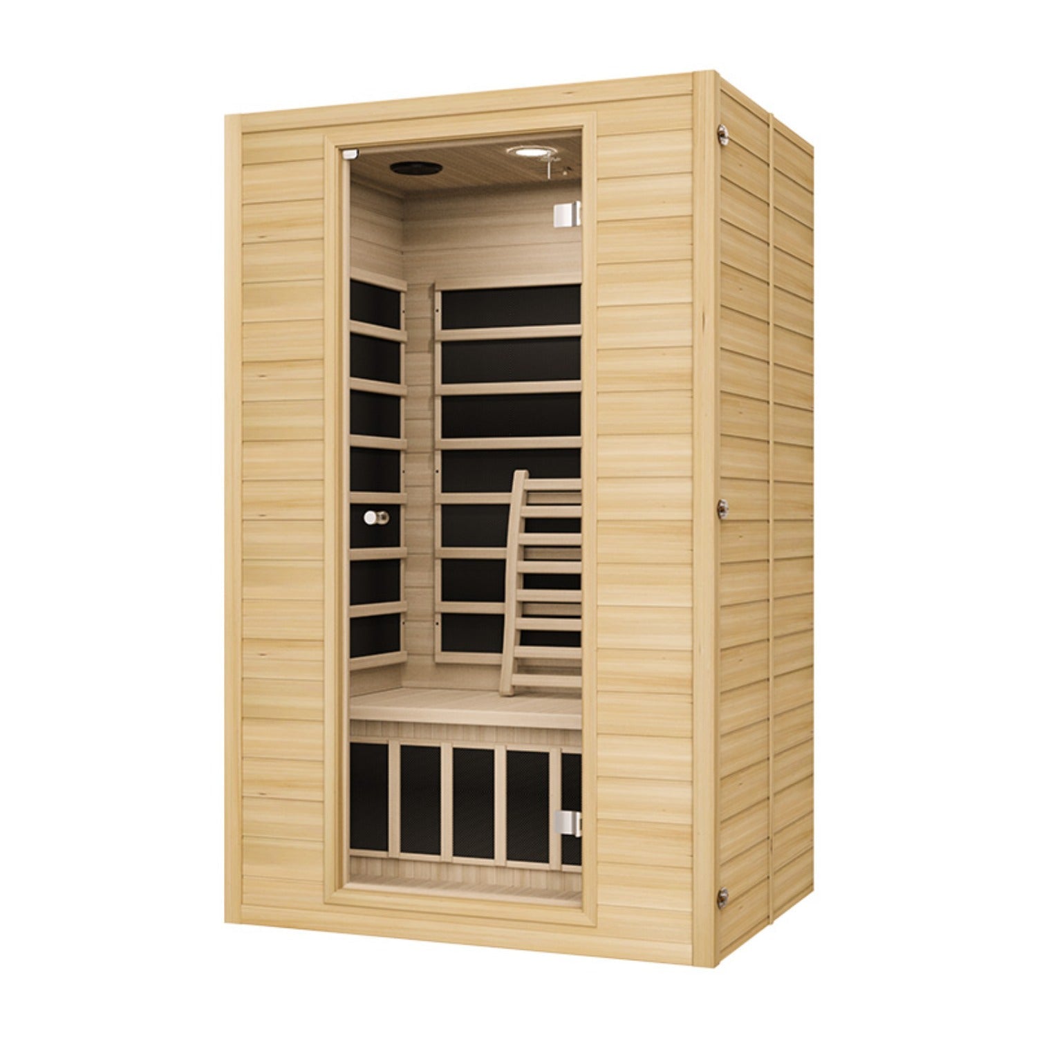 Blisspod, Vienna, Far Infrared Sauna Canadian Hemlock Very Low EMF Sauna, 7 Heaters – 3 Persons