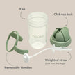 Non-Spill Weighted Straw Cup 9 oz | noüka | Moss