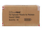 Pokemon TCG - Ultra Pro - 3''x 4'' Pikachu Toploader & Sleeves Sealed Case of 40 (25pcs)