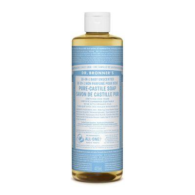 Dr. Bronner's Magic Soap Baby-Unscented Pure-Castile Soap 473mL