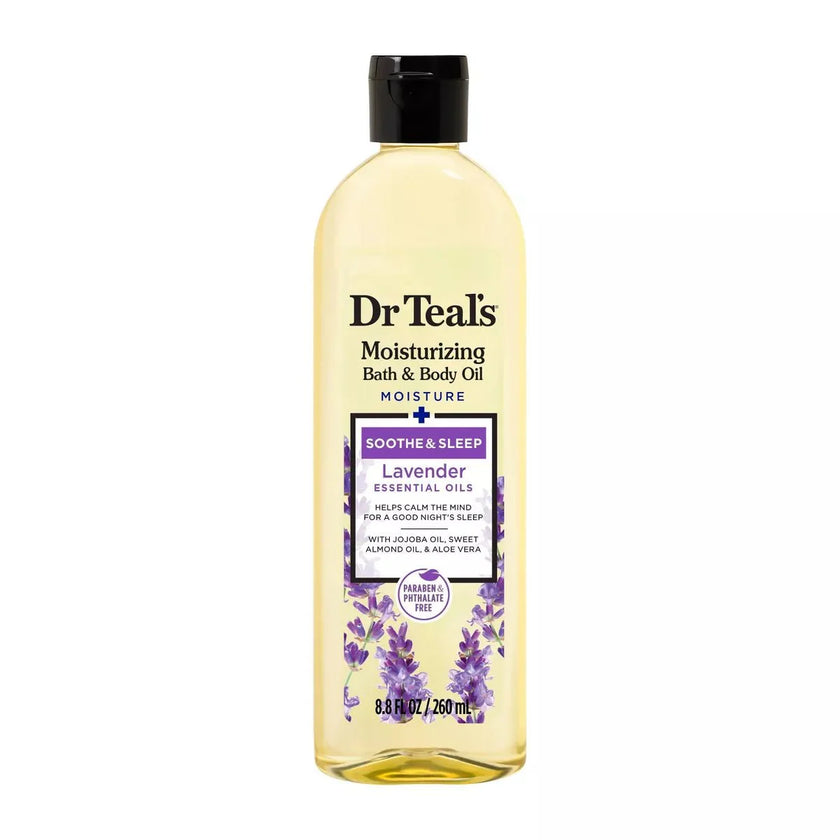 DR TEAL'S BATH & BODY OIL LAVENDER OIL 8.8OZ