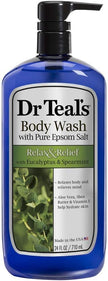 DR TEAL'S BODY WASH EUCALYPTUS & SPEARMINT 24OZ