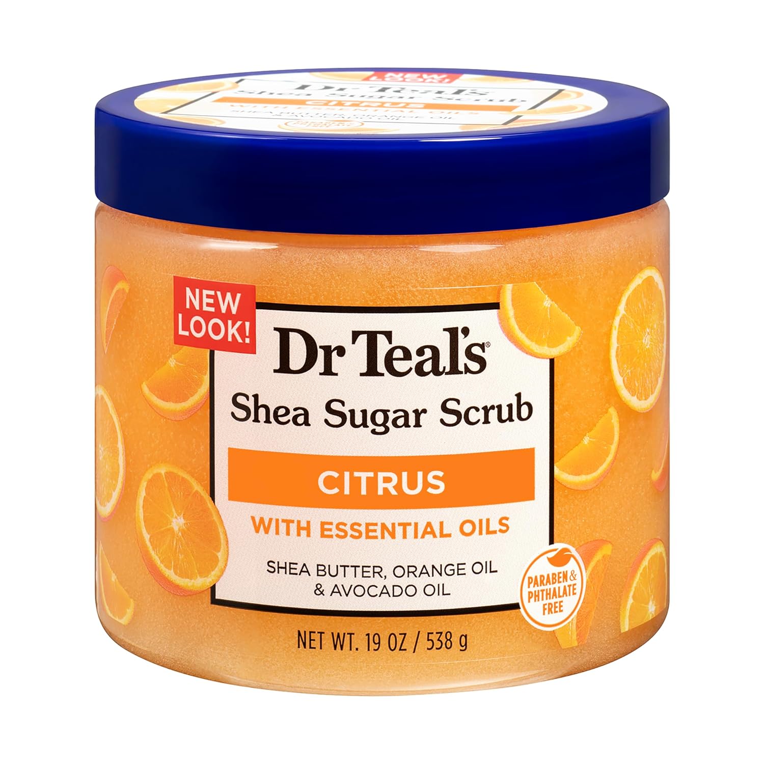 DR TEAL'S SHEA SUGAR SCRUB CITRUS 19 OZ