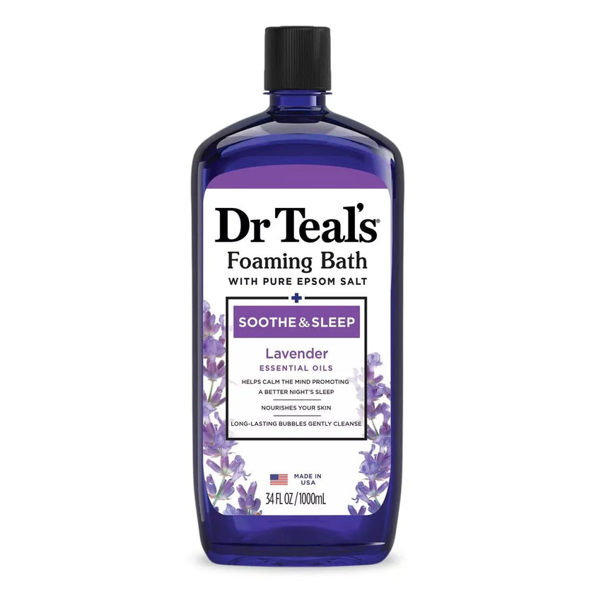 Dr Teal's Soothe & Sleep Lavender Foaming Bubble Bath 34OZ