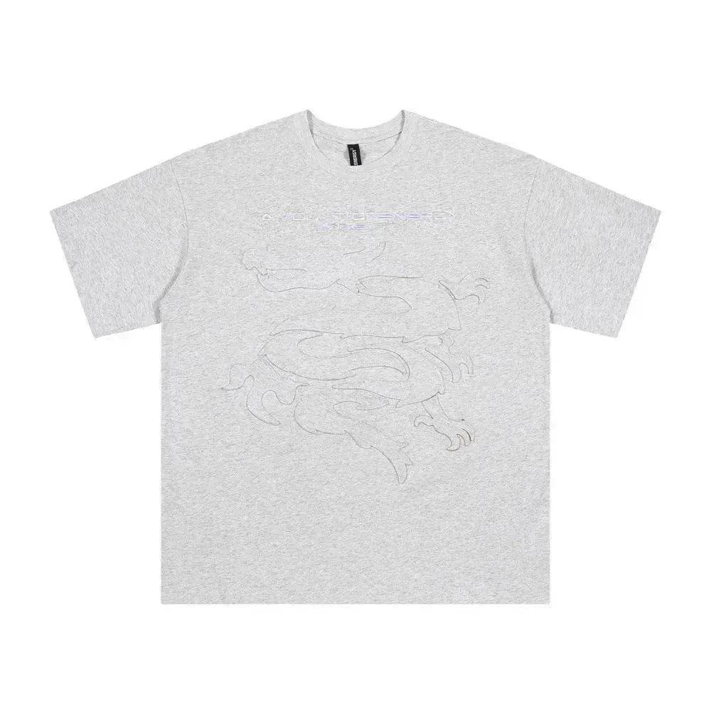 Dragon Paste Cloth Embroidery Short Sleeve