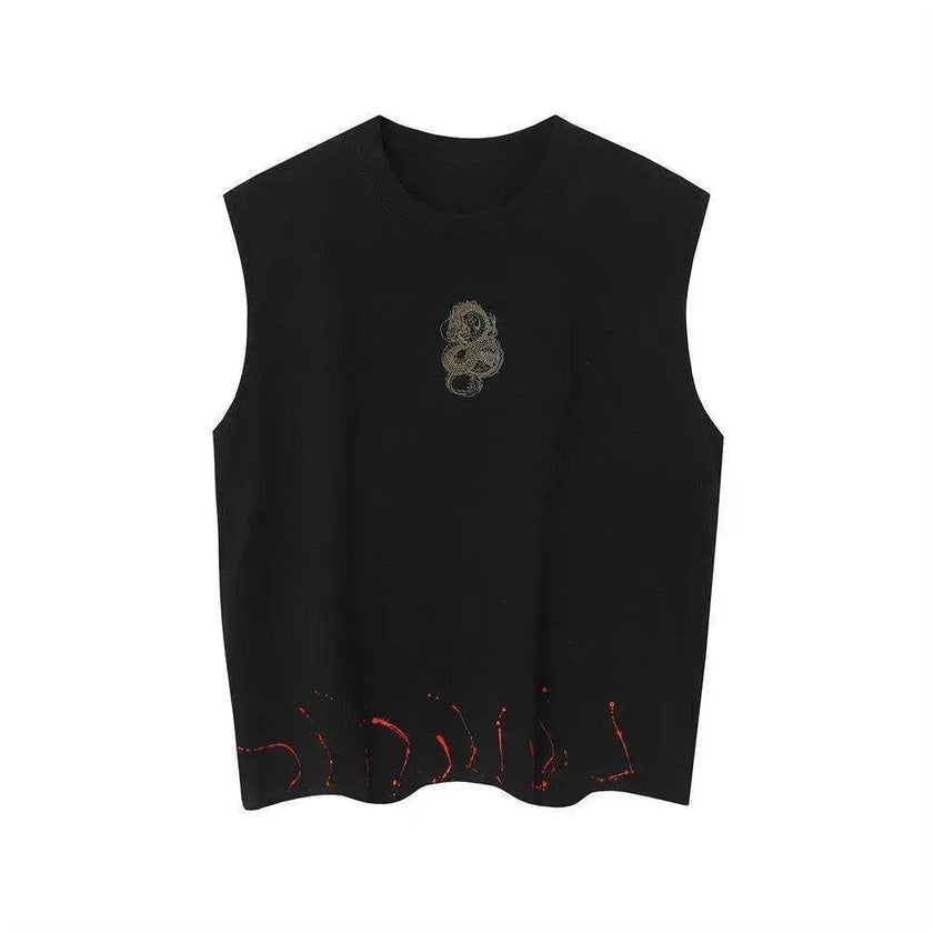 Dragon Totem Printed Waistcoat